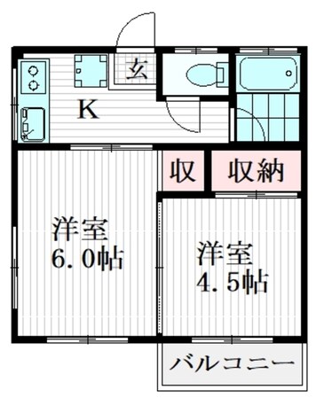 グリーンコーポの物件間取画像